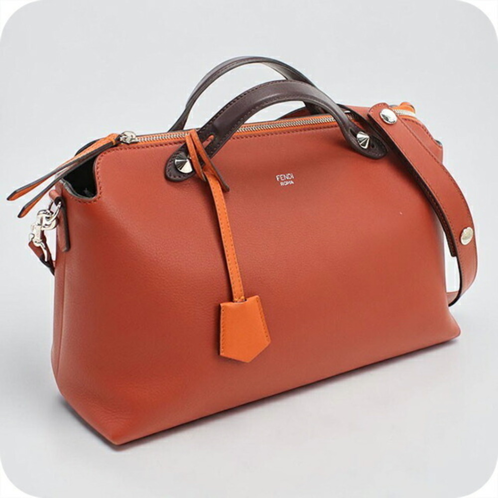 Fendi Handbag By The Way leather red